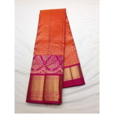 kanjivaram orange /rani